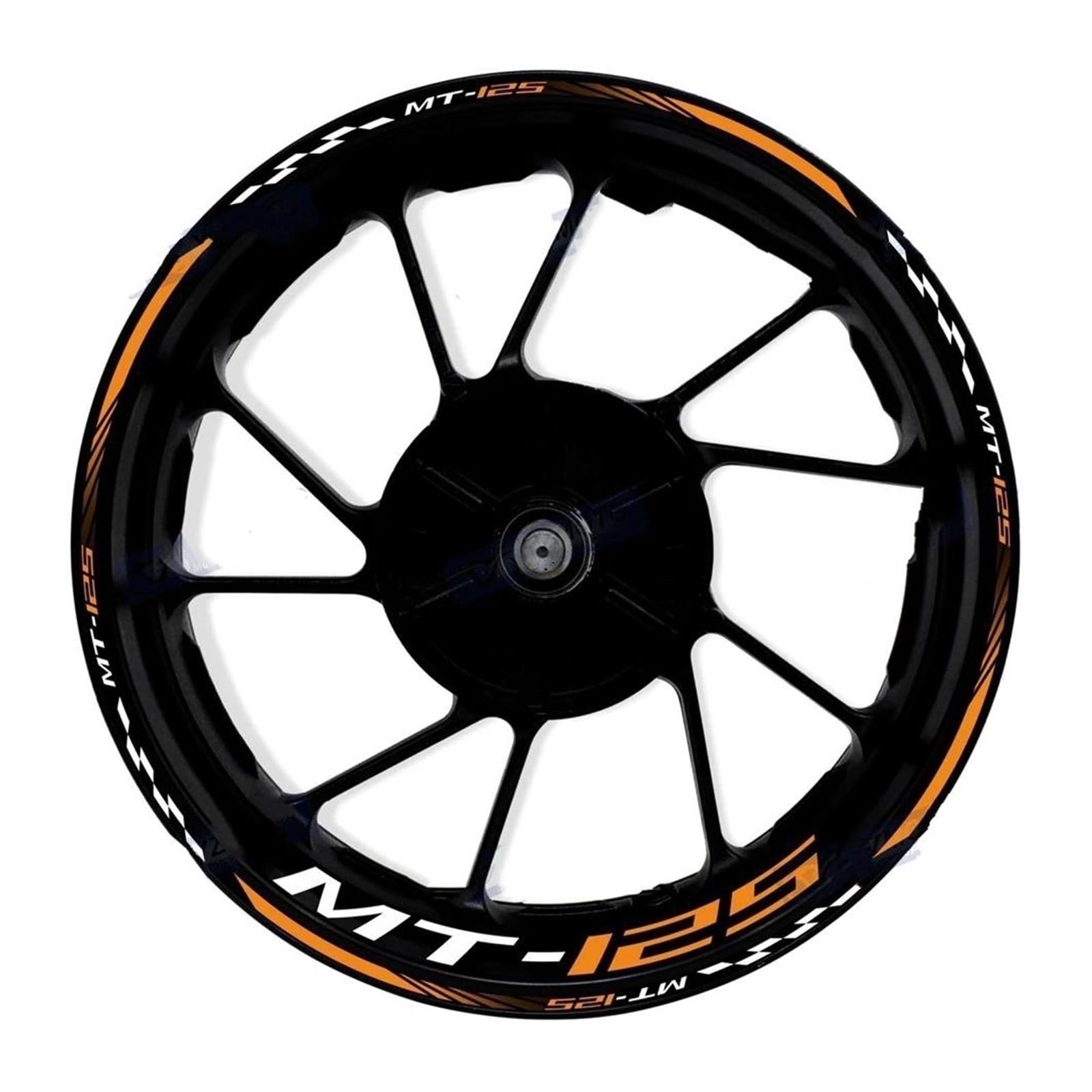 Motorcycle Wheel Stickers Night Reflective Decorative Rim for Yamaha MT-125 MT125