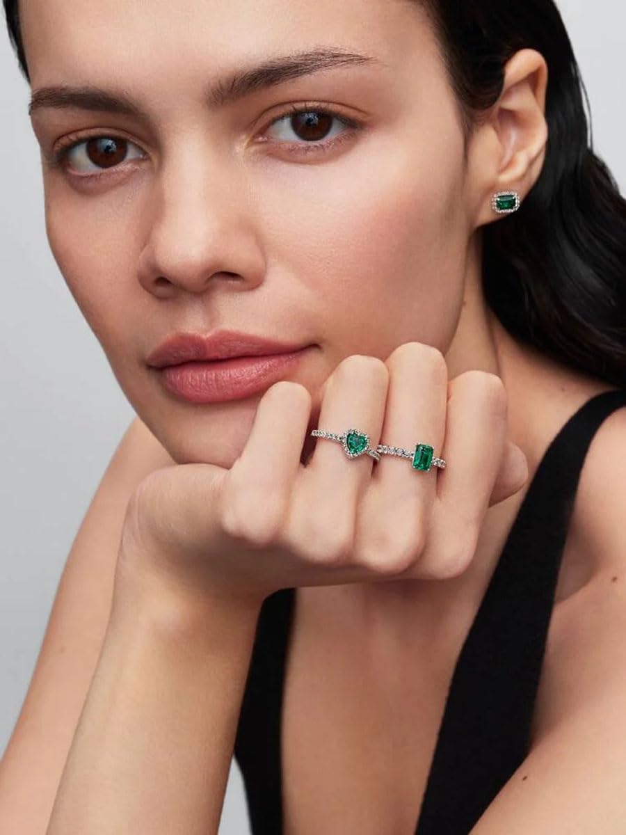 Pandora Sparkling Rectangular Stud Earrings 294501C01 Ohrringe