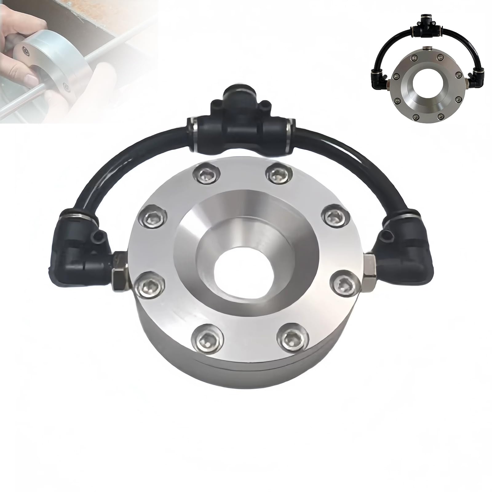 Cuchilla De Aire Anular, Soplador De Aire Anular De 360 ​​Grados, Aleación De Aluminio Y Flujo De Aire Uniforme, Diámetro Interior De 8 A 51 Mm (Opcional), Espesor De 28 25mm