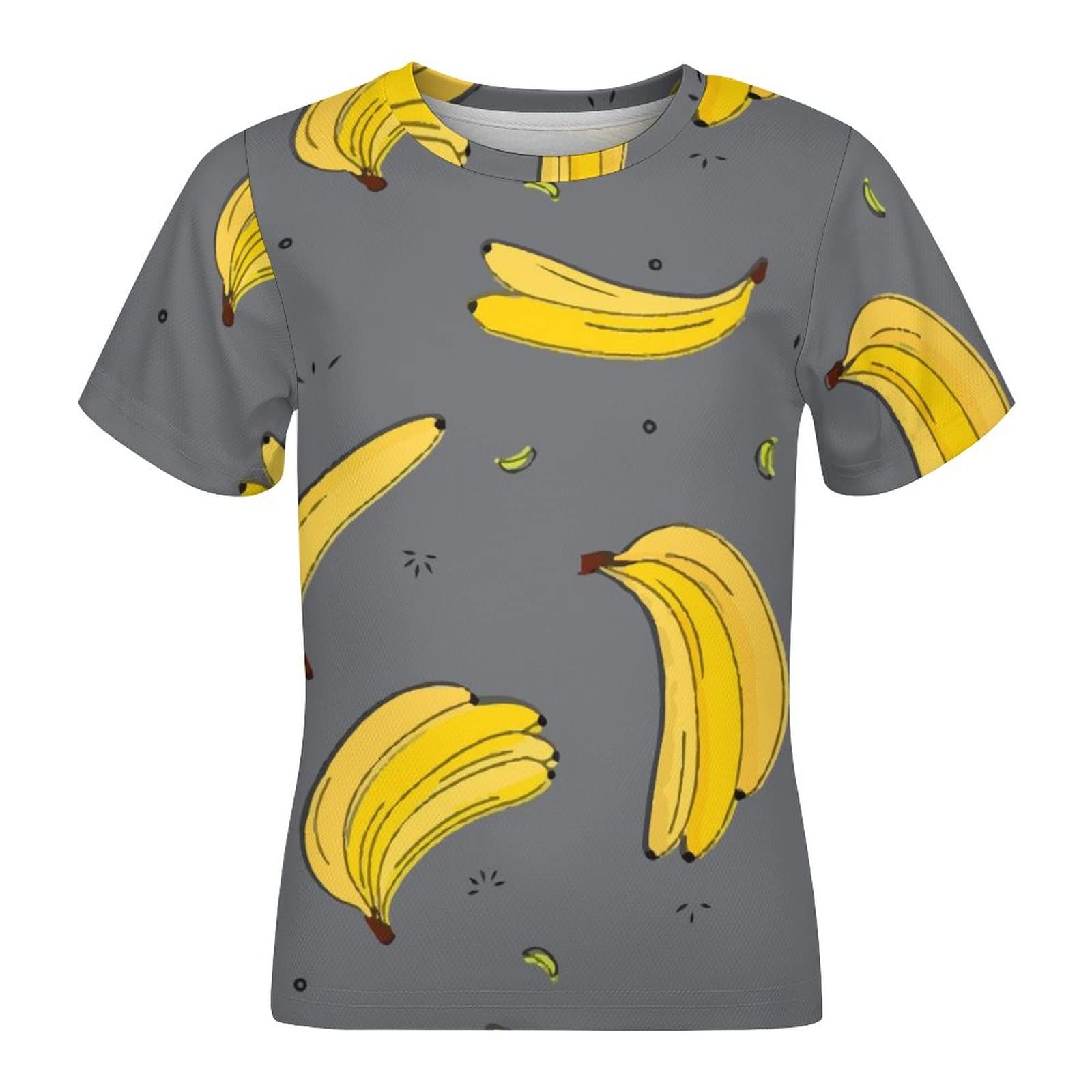 Amazon.co.jp: Tシャツ 子供服 男の子 女の子 半袖 バナナ柄 キッズT  