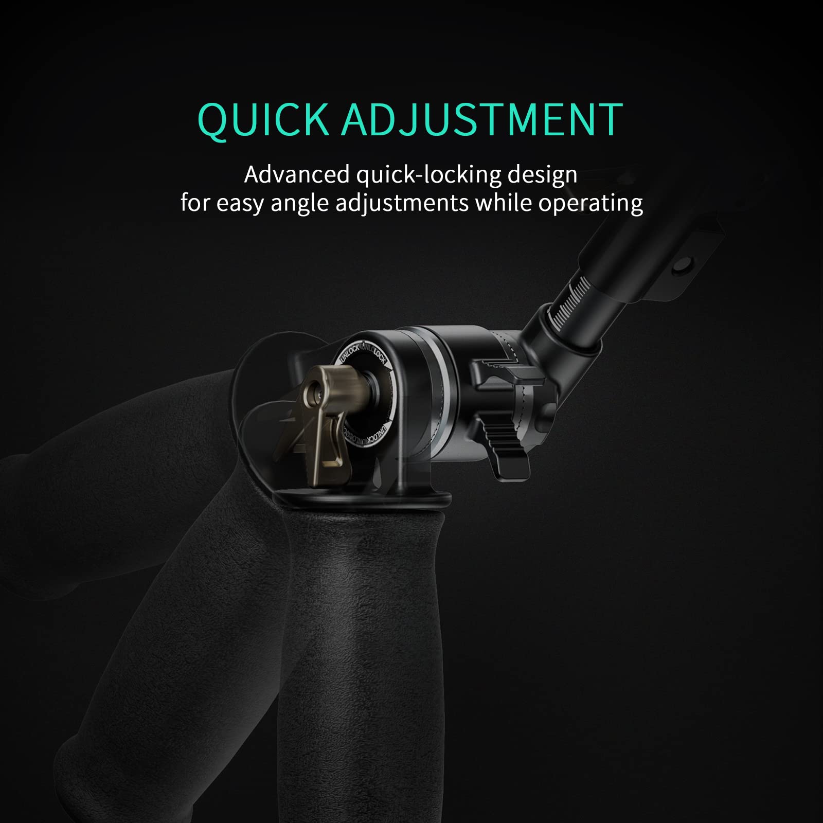 Tilta Kit di montaggio per rosetta a regolazione rapida sul lato destro compatibile con Tilta Lightweight Shoulder Rig, RS2/RS3 Pro Gimbal - Nero TA-ARA-R-B