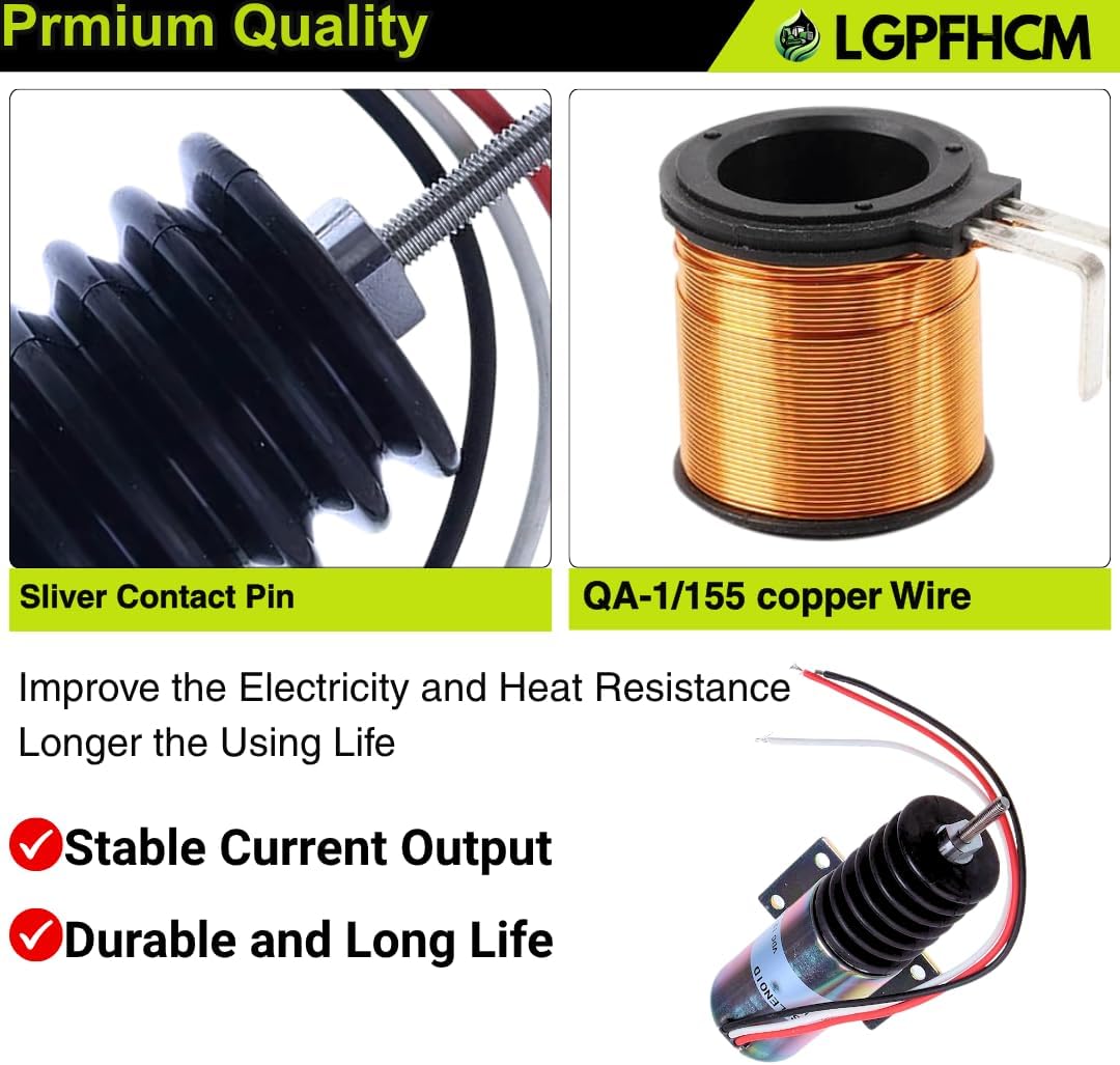 P613-A1V12 12V Pull Solenoid for Trombetta Engine Throttle Continuous Duty for Syncro-Start 2001ES12E2UL P613-A57V12 22073