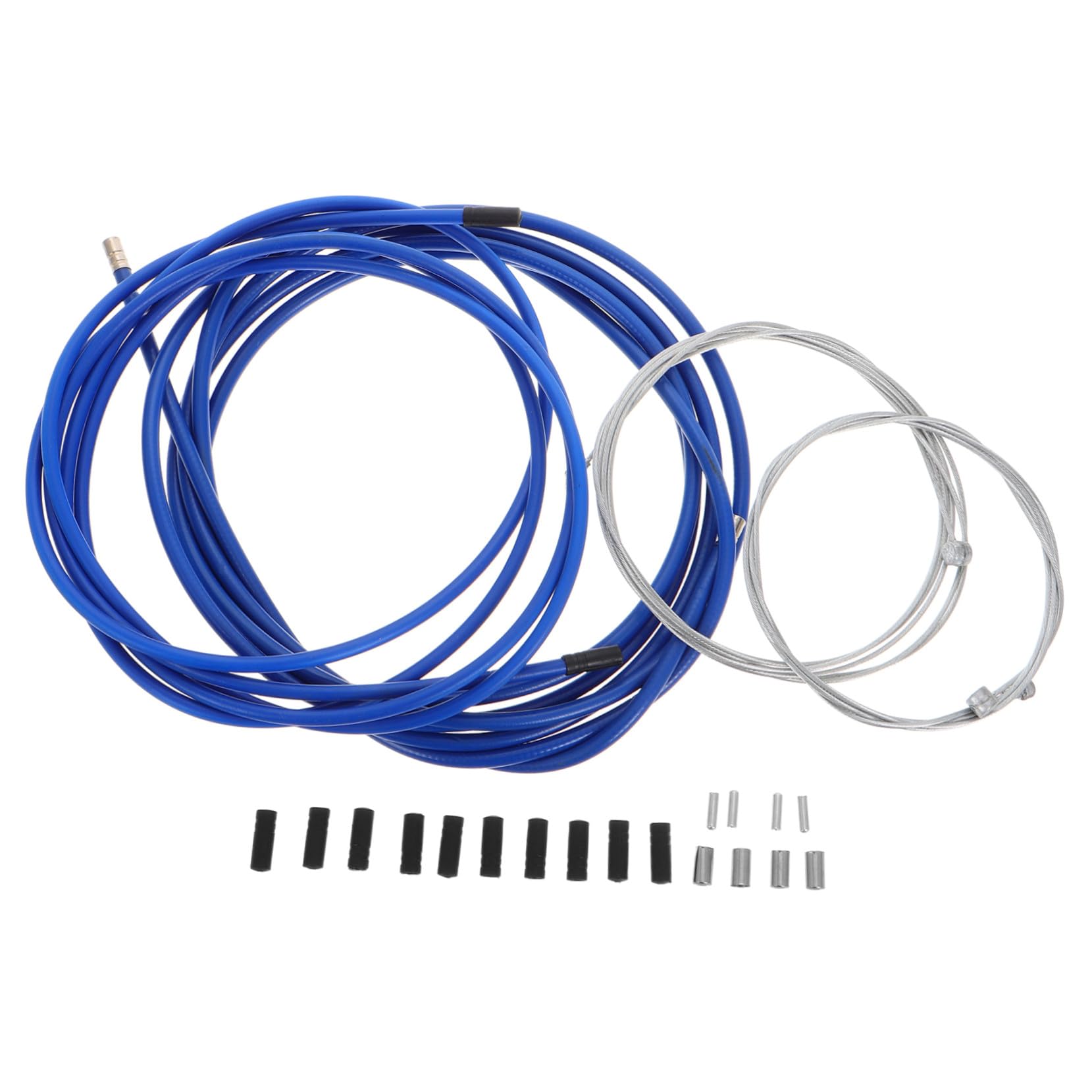 2 Set Kit Guaine Cavi Freno Bici con Anima in Acciaio Resistente Compatibile Mountain Strada e Bici Pieghevoli Installazione Facile e Prestazioni Frenanti Stabili