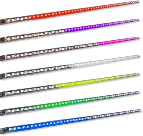 Stark Industries 48 RGB Knight Rider escáner DRL Multi Color Flash coche estroboscópico 7 Color Kit de luz universal tira 22 pulgadas