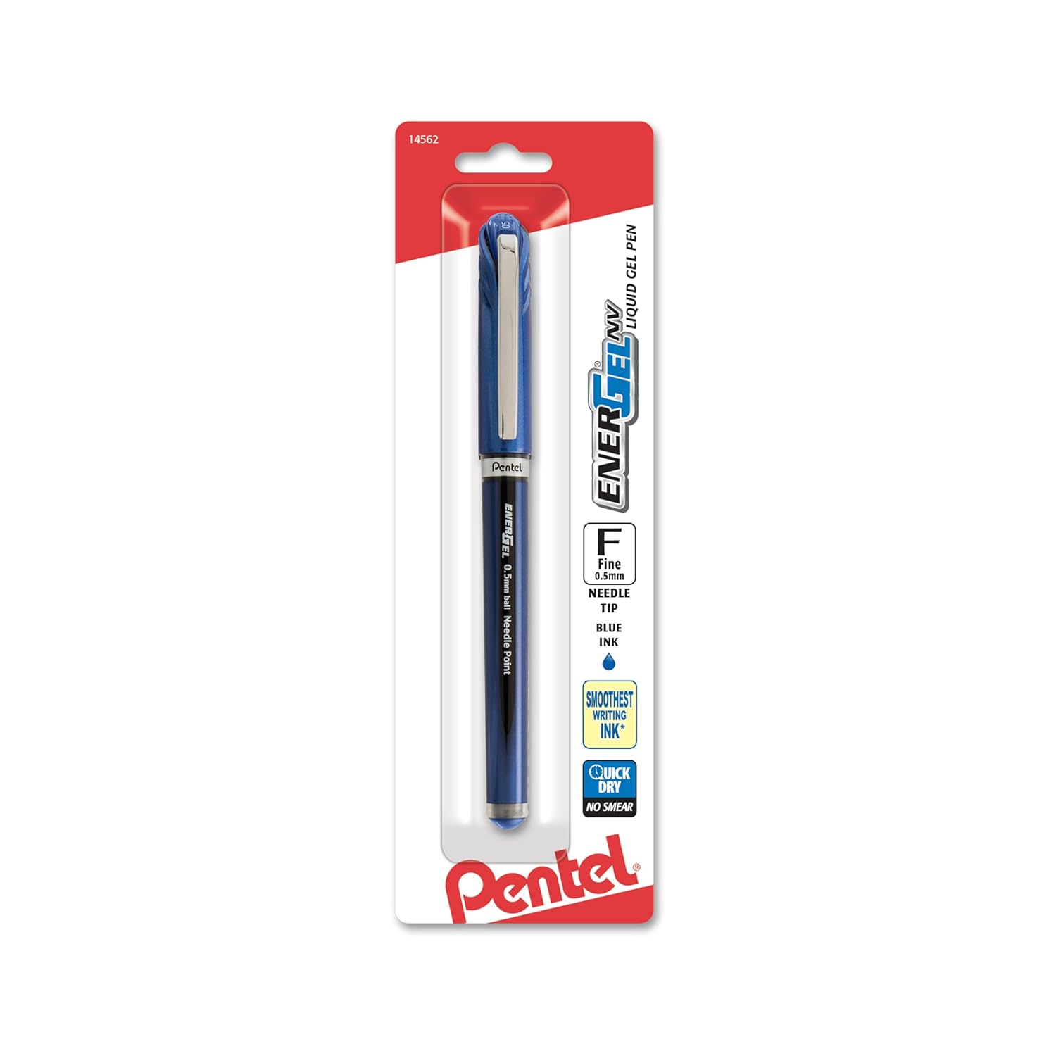 Pentel ENER-GEL NV Liquid Gel Pen 0 5mm Needle Tip Blue Ink 1 Pack BLN25BPC