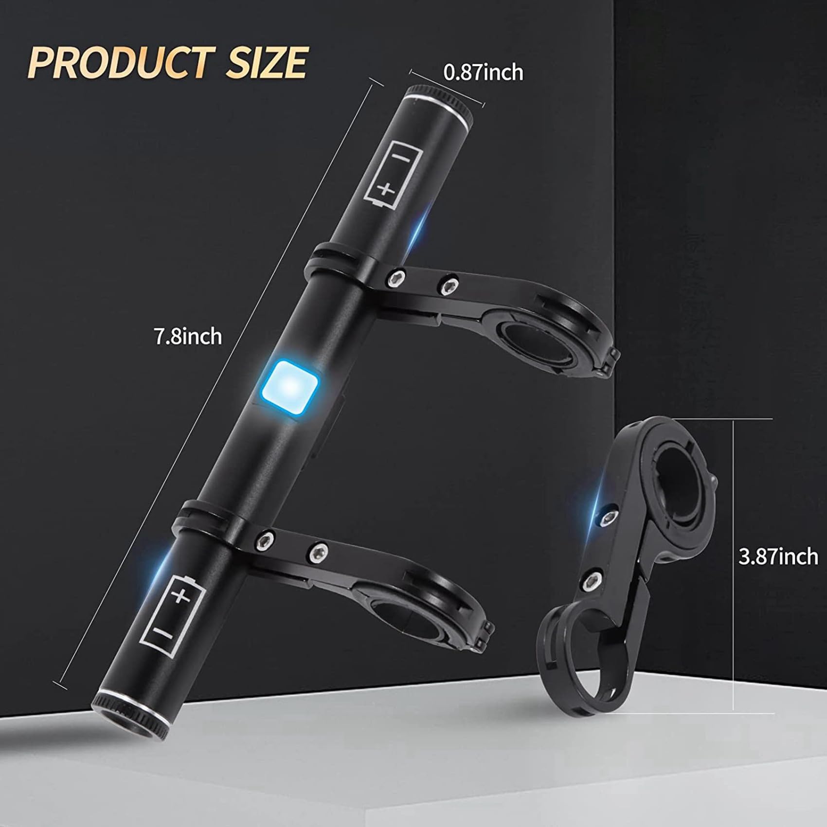 2X Prolunga per Manubrio Bici USB Prolunga per Manubrio per Bicicletta per Il Tachimetro della Bicicletta, Accessori per Bici GPS