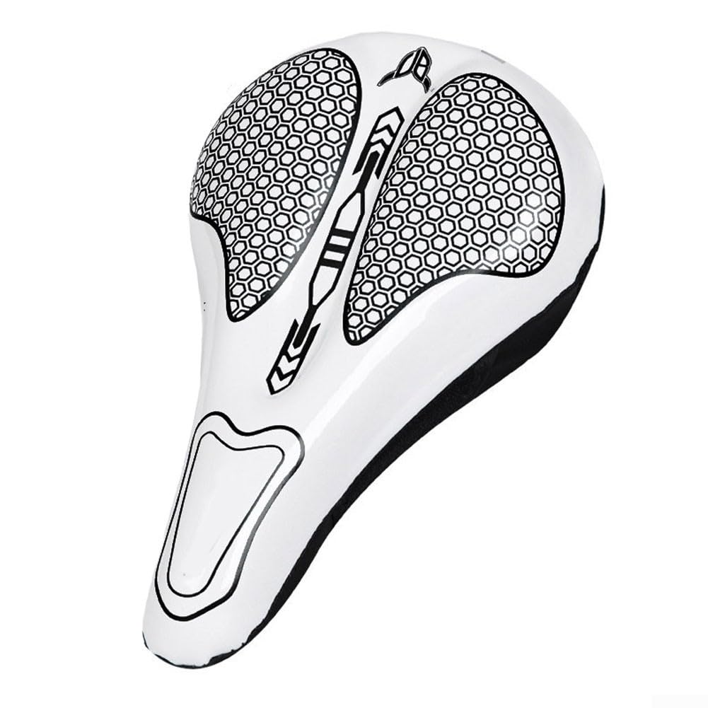 Belnotelt Bike Seat Cushion Cover - Gel Padded Bike Seat Cover For Men Women, Soft Bike Seat Cushion, Extra Soft Exercise Bicycle Seat Compatible(Black)