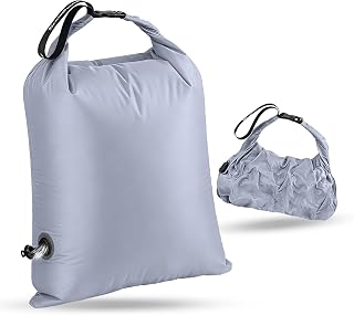 MoYouno Resetvättväska, stor tvättväska, pumpfri vakuumkompressionspåse för smutsiga kläder, förvaring av smutsiga kläder, våt och torr väska, perfekt för resväskor, hem sovsal läger (ljuslila, L)