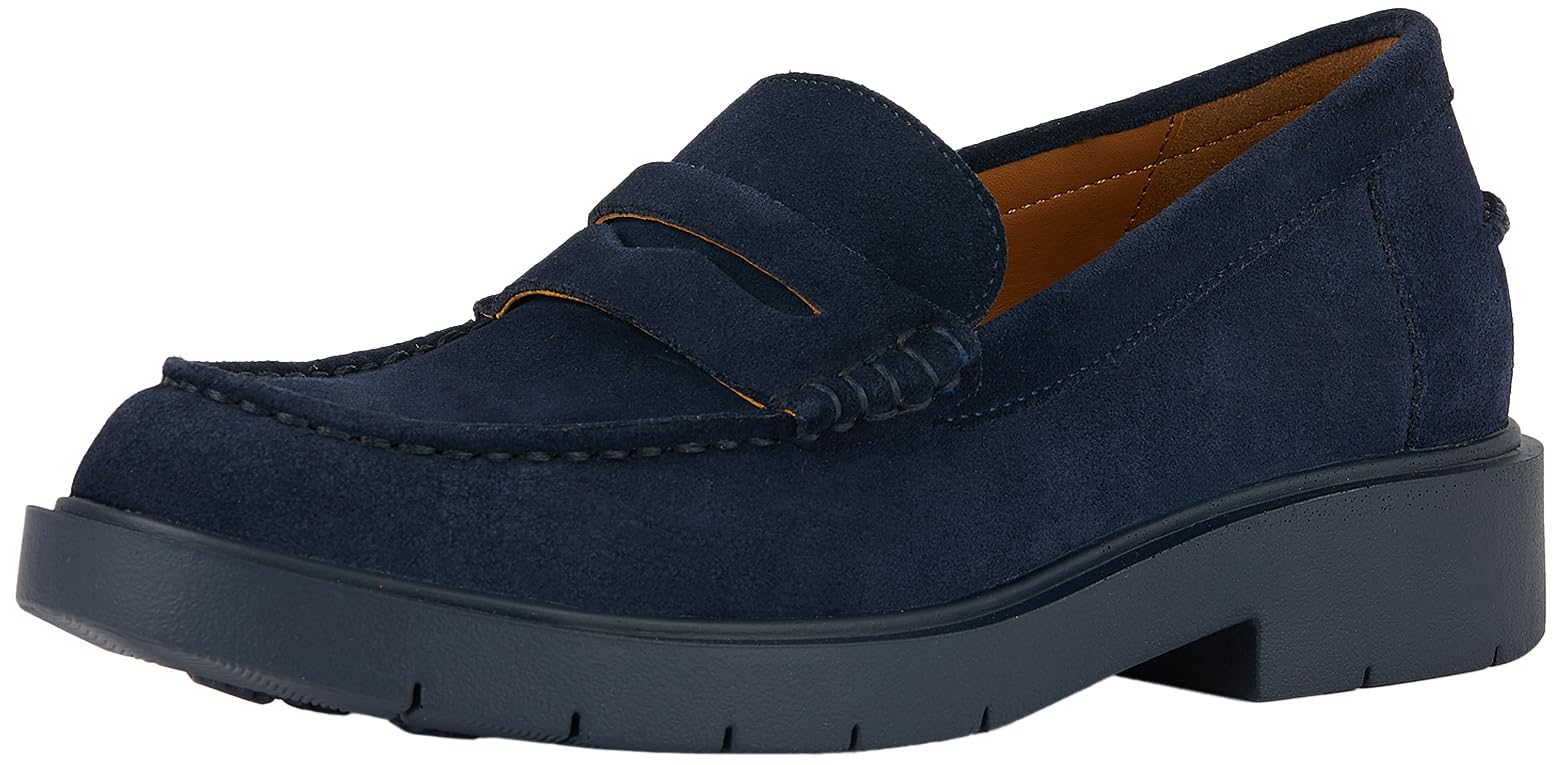 Geox Women's D SPHERICA EC1 B B Moccasin, Navy, 38.5 EU