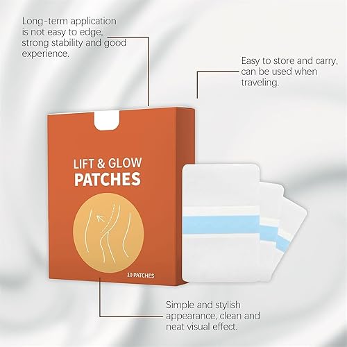 Miniatura 6 de HeyNip - Cinta de levantamiento de muslos para piel flácida, cinta adhesiva transparente para celulitis para mujeres, muslos interiores, estómago,