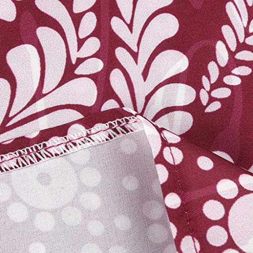 Vestidos para mujer, de verano, talla grande, estilo femenino, camiseta, algodón, casual, para vacaciones, ocio, A-rojo, 4XL