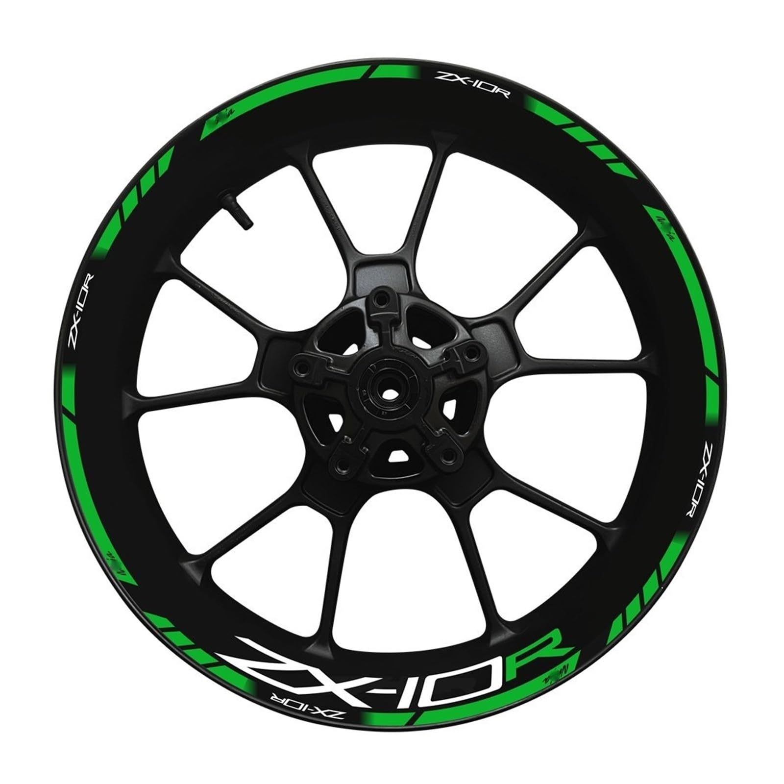 Rim Reflective Sticker for for N&INJA for Zx-10r Motorcycle Wheel Hub Decal Set Decorative Protection for Zx10r for ZX 10R(A1)