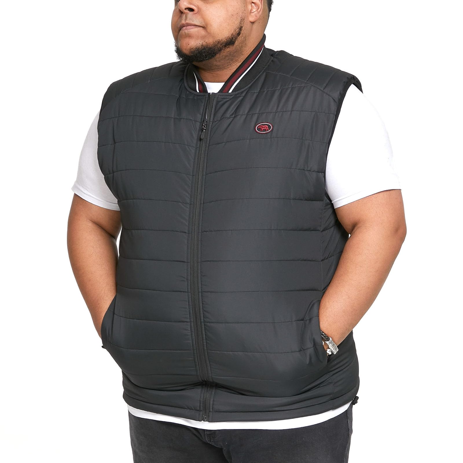 D555 Mens Ralph Big Tall Padded Puffer Gilet Bodywarmer - 5XL