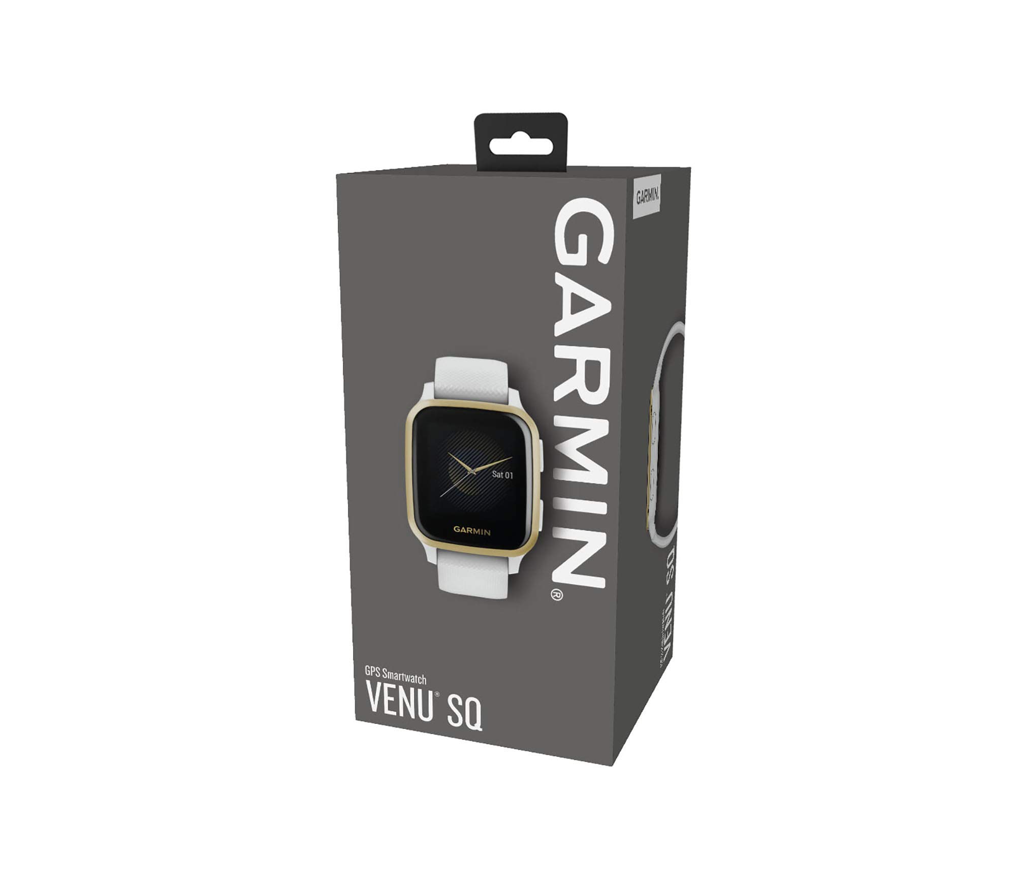 Garmin Venu Sq, Smartwatch GPS Sport con Monitoraggio della Salute e Garmin Pay, Bianco (Bianco/Oro)