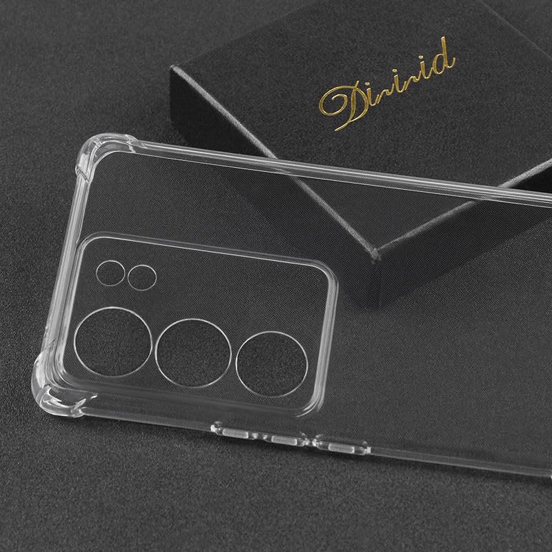 Image of for vivo V29 Pro Case, vivo V29 Pro Phone Case Clear Transparent Reinforced Corners TPU Shock-Absorption Flexible Cell Phone Cover for vivo V29 Pro - Transparent