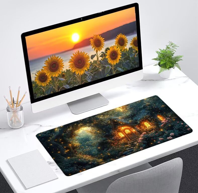 Tapis souris XXL Gaming de précision avec base caoutchouc et bords cousus - 2