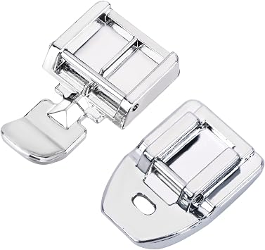 2pcs Zipper Foot and Invisible Zipper Foot, Multifunctional Electric Presser Foot Set Fits for Most Low Shank Snap On Singer, Janome, Babylock Sewing Machines