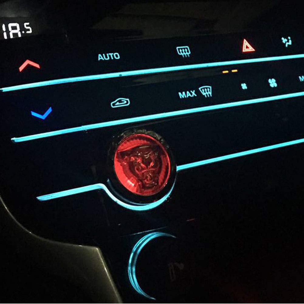 Button Start Center Control Switch Knob Head Decorative Sequin Cap Cover Decal Trim fit for Jaguar XFL XE XEL XJ XJL F-PACE F-Type