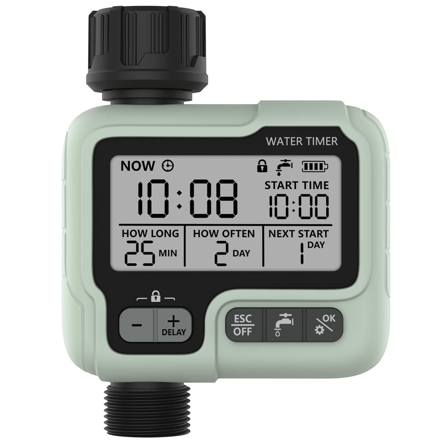 Blackt Electrotech (BT42G1): Digital Programmable Water Timer, IP65 Waterproof Sprinkler Timer with Auto, Manual, and Rain Delay Modes (B0DB8S9Q2T) Amazon Price History, Amazon Price Tracker