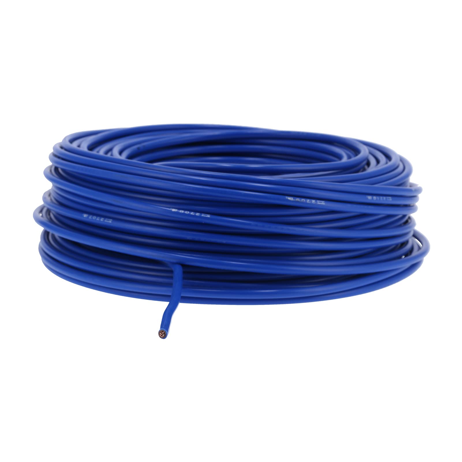 Cavo elettrico in rame a 7 fili, isolato in PVC, accessorio di alimentazione, 100 metri, BVV, 1 x 10 AC300 V, blu, alta conduttività, flessibile, per elettrodomestici, piccoli utensili elettrici