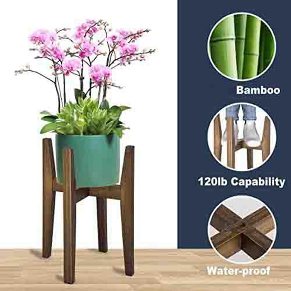 Soporte para Plantas Ajustable Moderno Soporte para Plantas de Interior Soporte de Esquina para Flores para Interiores y Exteriores Se Adapta a Macetas de 18 a 30 Cm