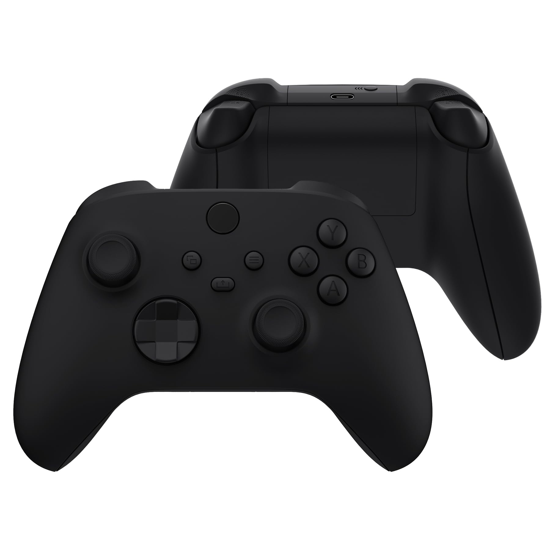 eXtremeRate Cover Custodia Grip Tasti Ricambio per Xbox Series X S Controller Copertura Pulsanti Tigger Analogici Grilletti per Xbox Series X S Joystick Model 1914-Nero