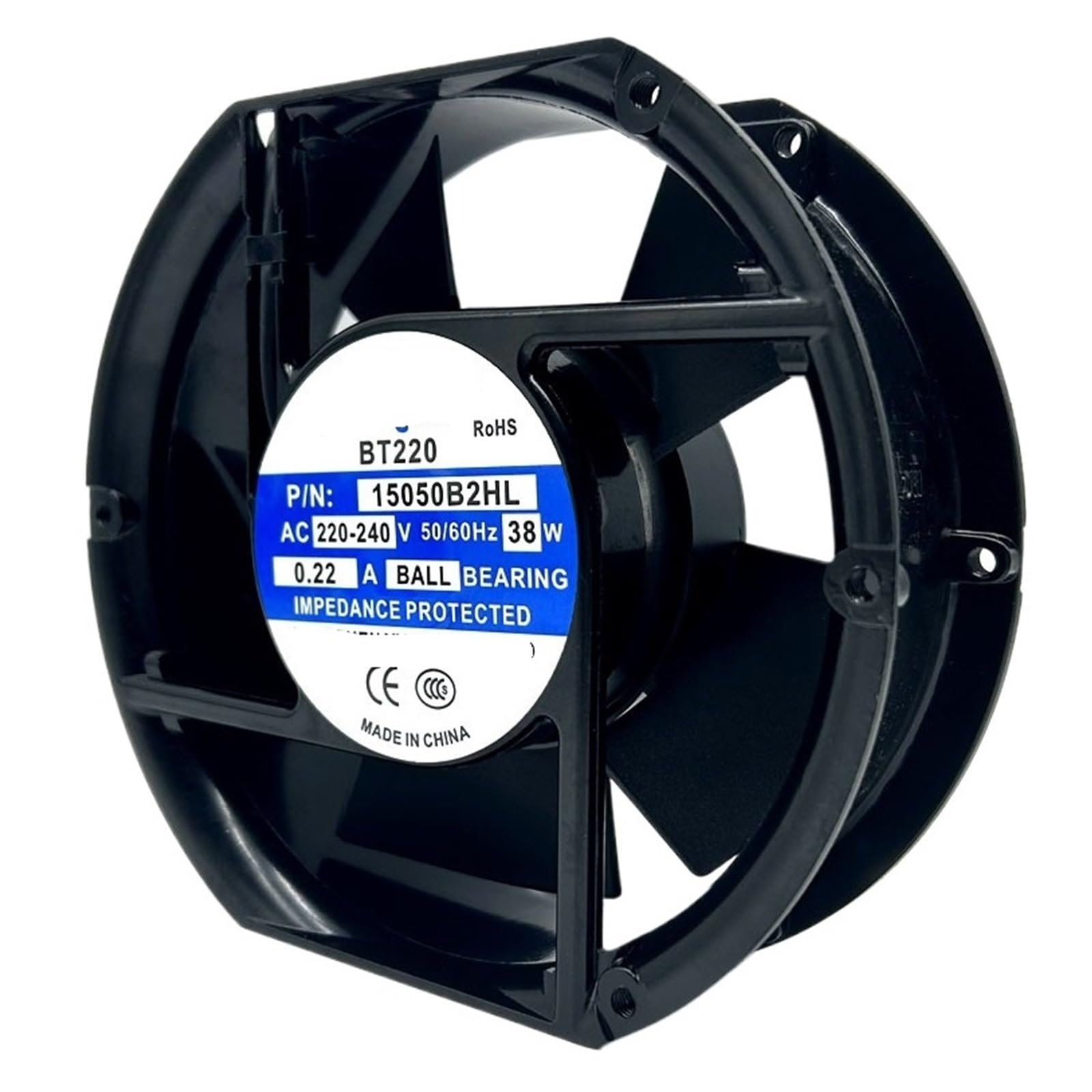 Lzikkgki One Color 15050B2hl Ac 220-240 0.22A 172X150x51mm Cooling Fan