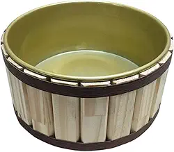 Tina Escalda Pés em Pinus Natural - bacia em pintura premium Gold