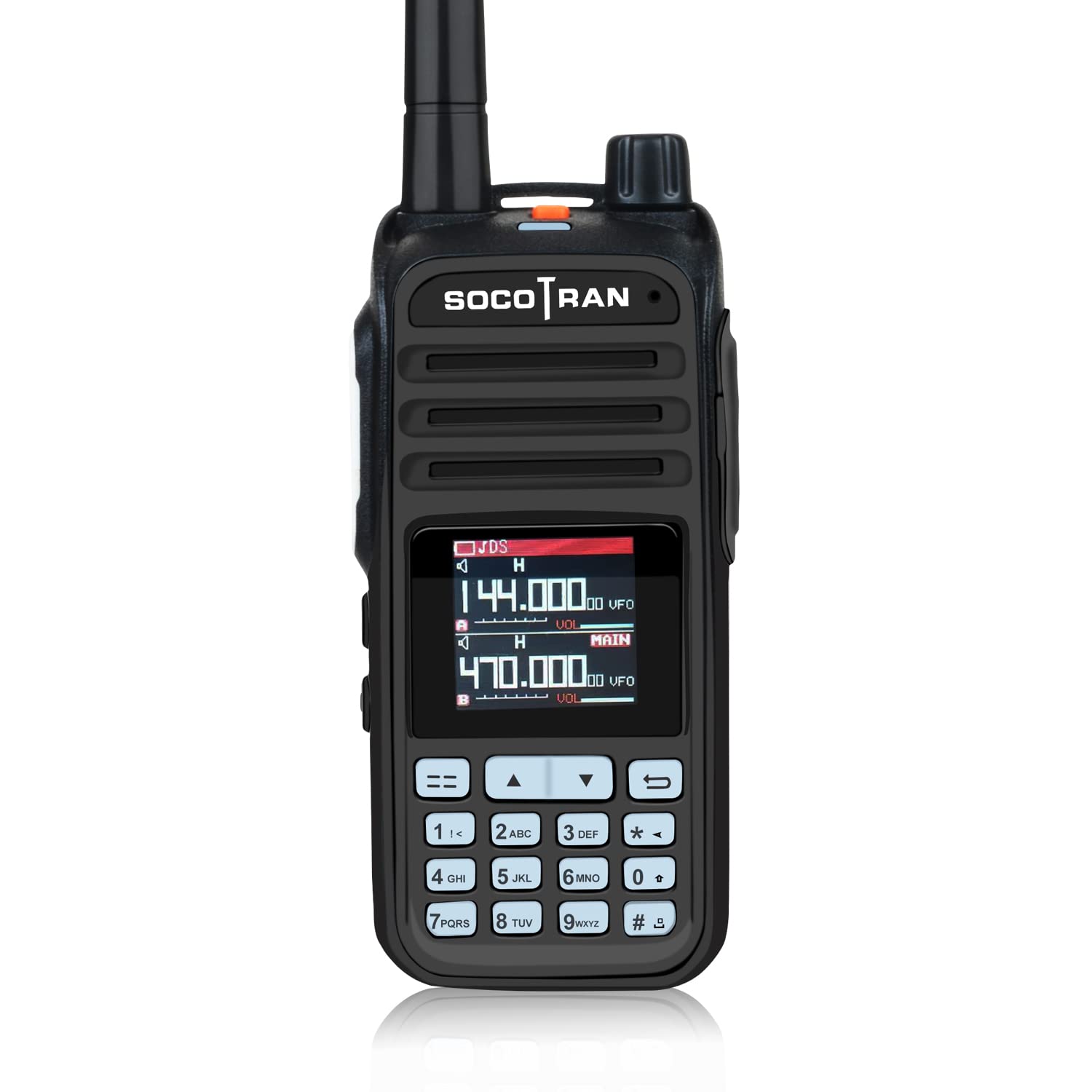 SOCOTRANAir Band Band Wireless Copy frequency 256CH WalkieTalkie NOAA Weather Channel Receive Typ-C Charging Two Way Radio (Black)