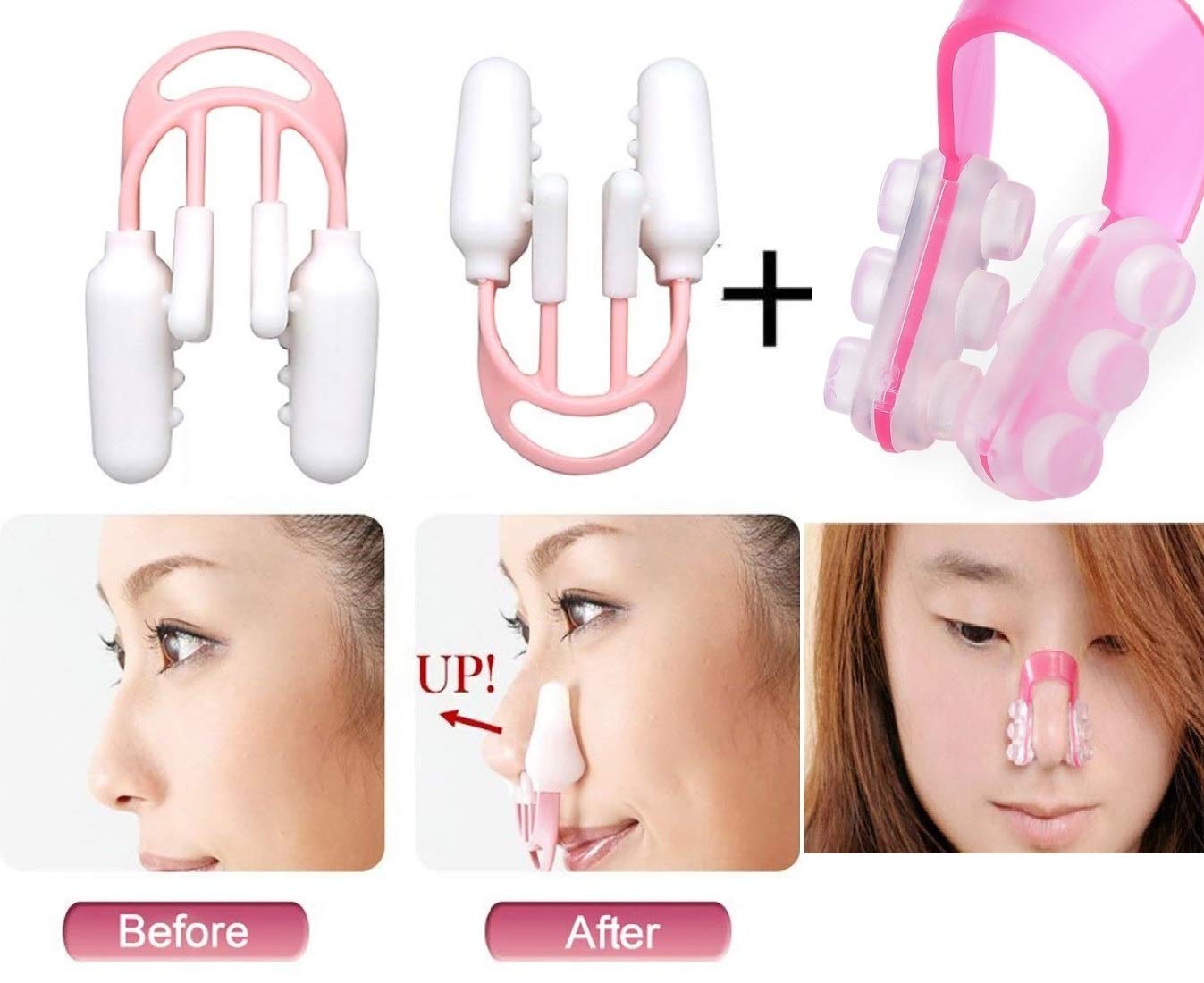 Digital Shoppy 1Pc Magic Nose Shaping Shaper Lifting Bridge Straightening Up Clip +1 Pc Nose Clip Shaper 3