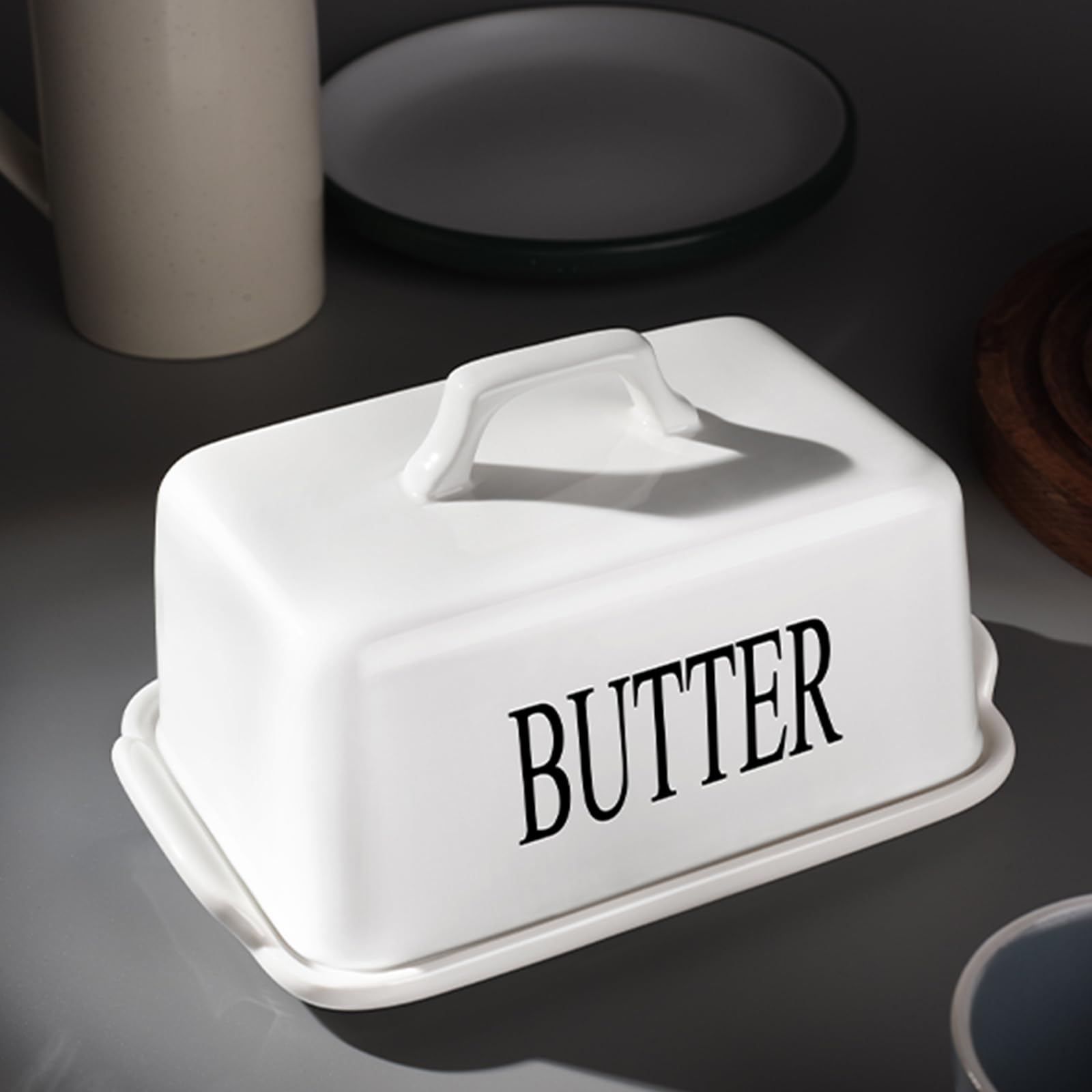 【5/28迄】vamir ラックan-butter storage box 01 JSHKY Butter Dish for 1 lb of Canadian Butter, Large Butter