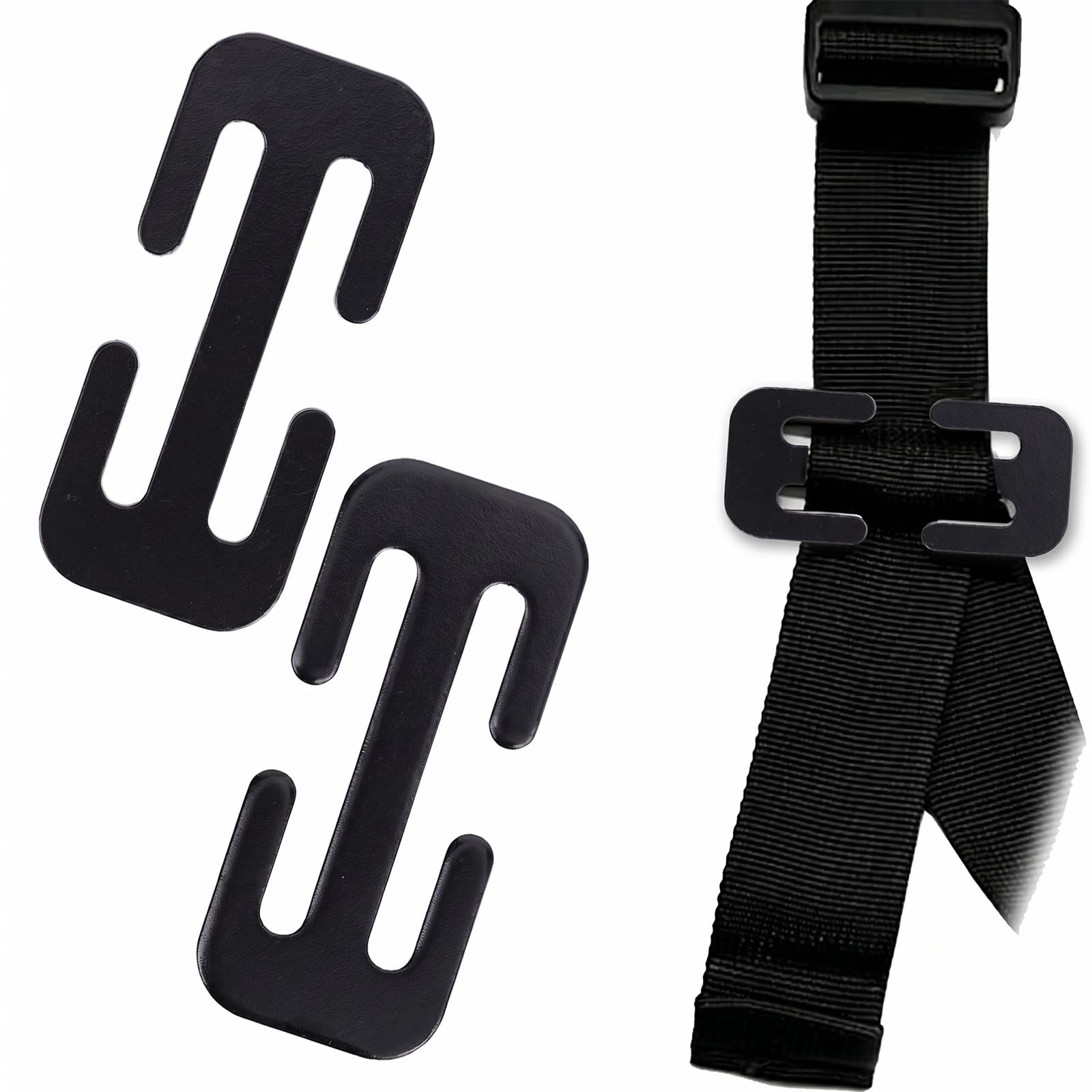 Lanjiesh Stainless Steel E-Clips, Universal Strap Buckle for Backpacks, Pet Leashes and Camping Gear
