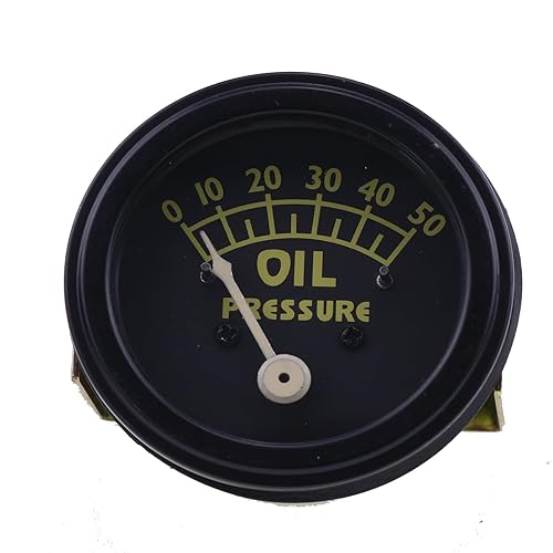 IEQFUE 9N9273A 70228719 Manómetro de aceite (50 libras) Compatible con Ford Tractors 8N 9N 2N Allis Chalmers D10 D12 D14 D15 D17