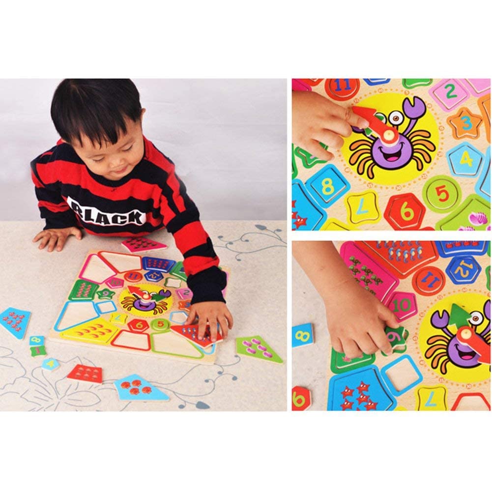 Zest 4 Toyz Sorting Clock Jigsaw Puzzle Educational Toy for Kids Learning Clock Through Fun & Play Age 3 Years and Up - Image 2 thumbnail