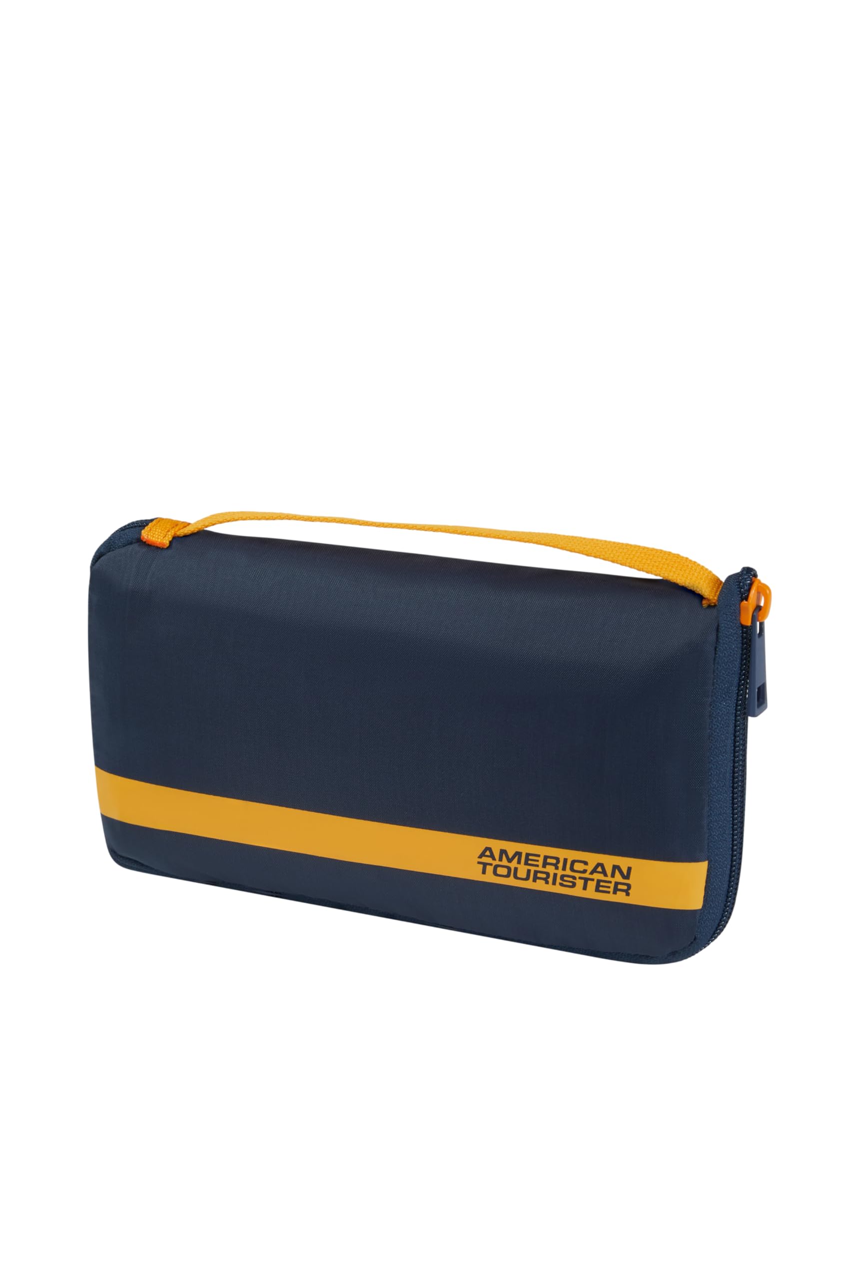 American Tourister - Luggage Cover M, Foldable Suitcase Cover, Travel Suitcase Protection, 62 x 45 x 30 cm, Blue/Orange