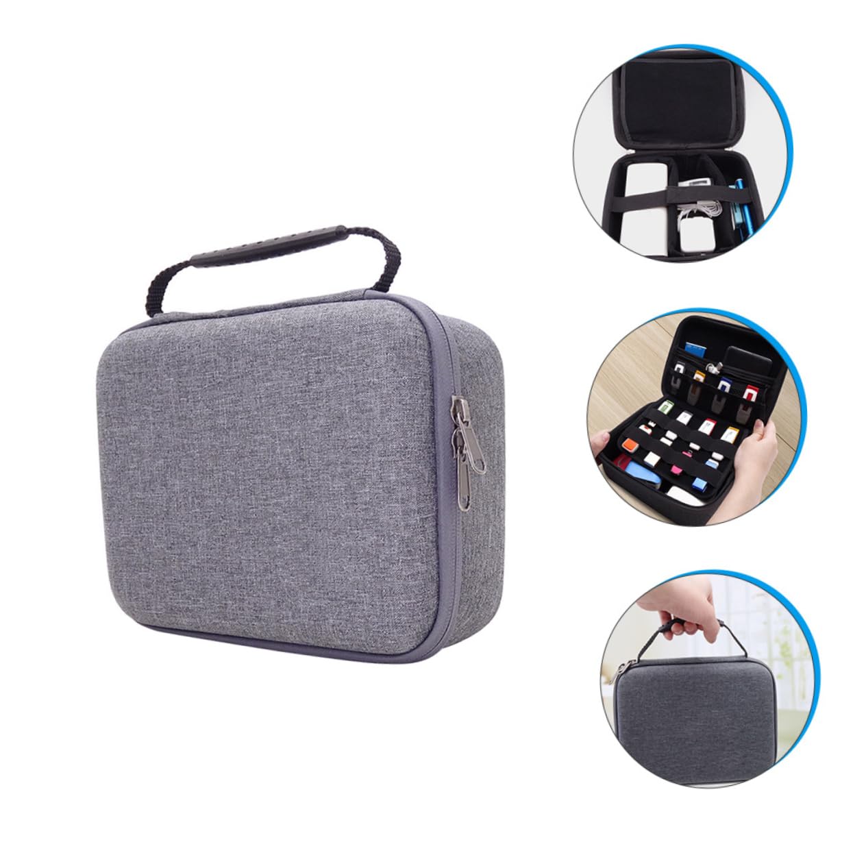 Housoutil Borsa Organizer per Cavi da Viaggio con Cerniera per Caricabatterie Dati Accessori per Esterni