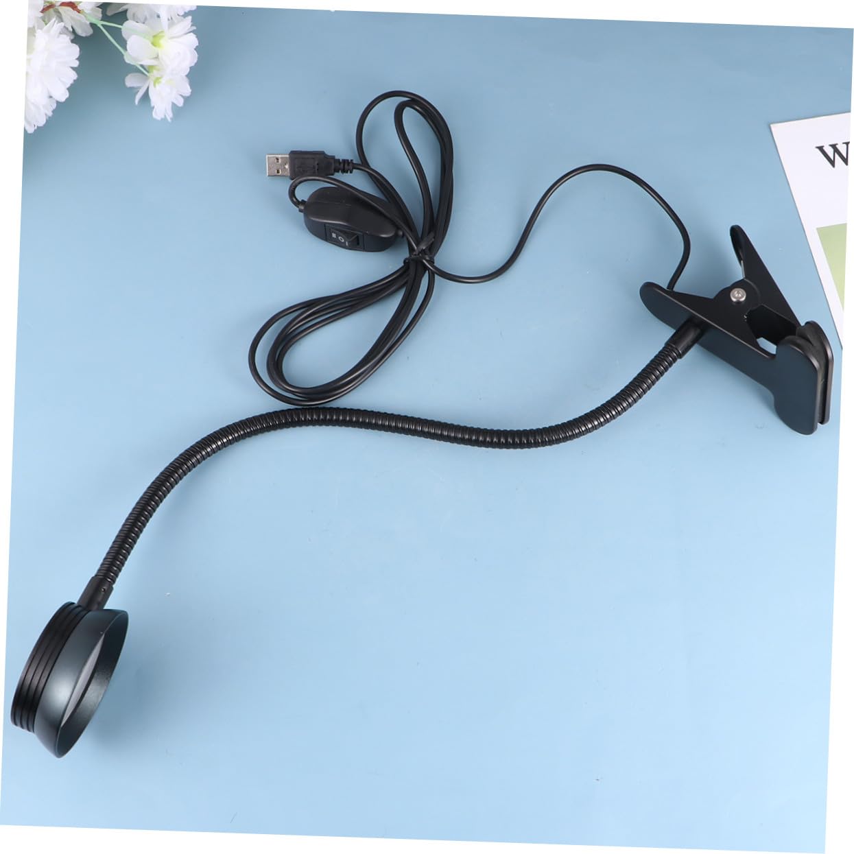 Lampada a Clip LED per Comodino, Collo Flessibile, Luce per Leggere USB 4W 6W, per Leggere a Letto Nel Buio