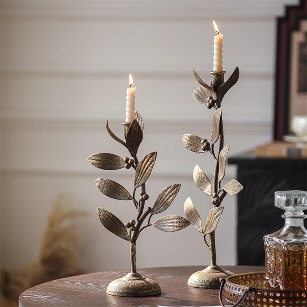 Soporte de Velas Candelero for decoración de Mesa cafetería Decorativo(Pequeño)