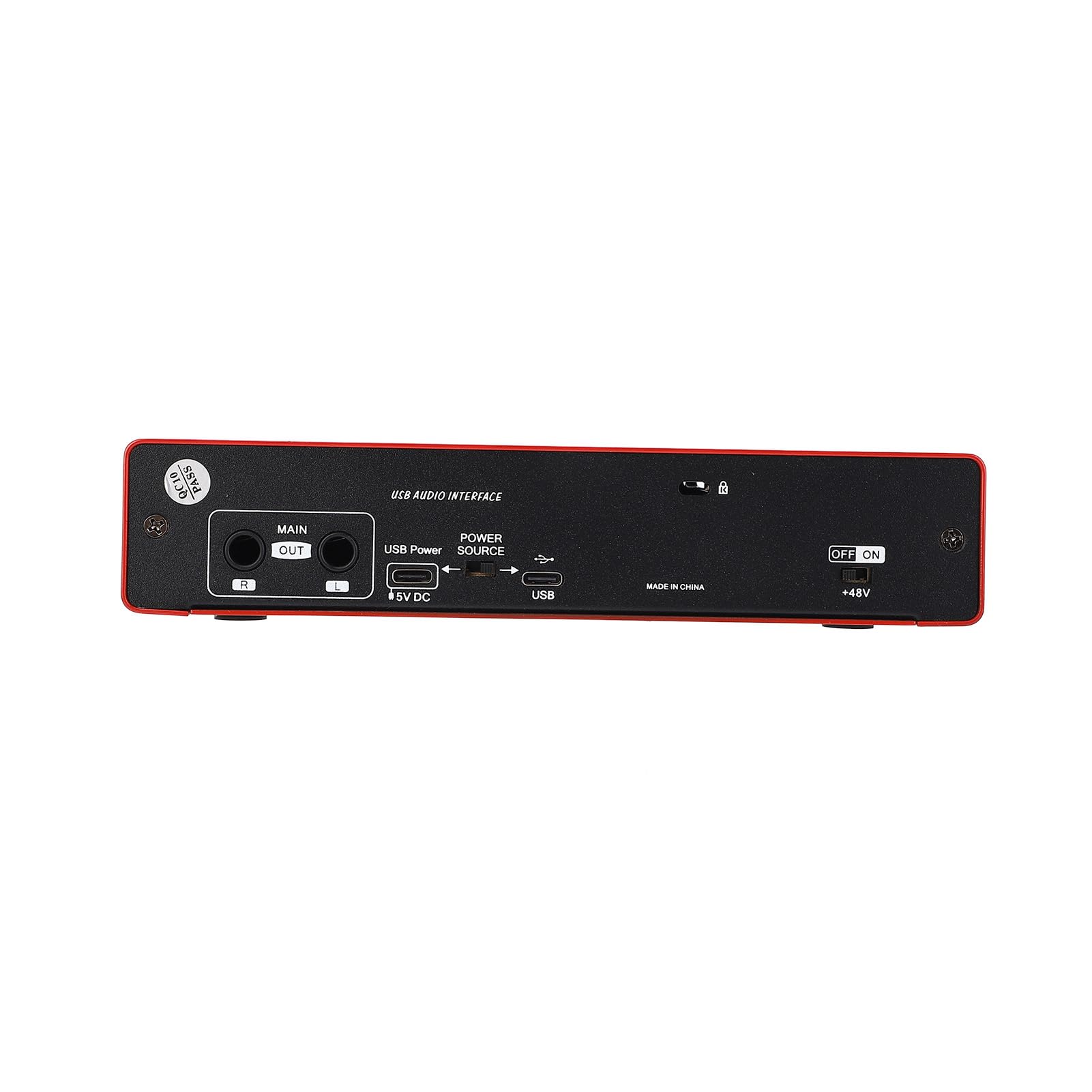 EMUKOEP Carte Son USB Live avec Connexion sans Lecteur et Filtre Passe-Haut pour Le Streaming et L'enregistrement des Entrées Micro et Ligne