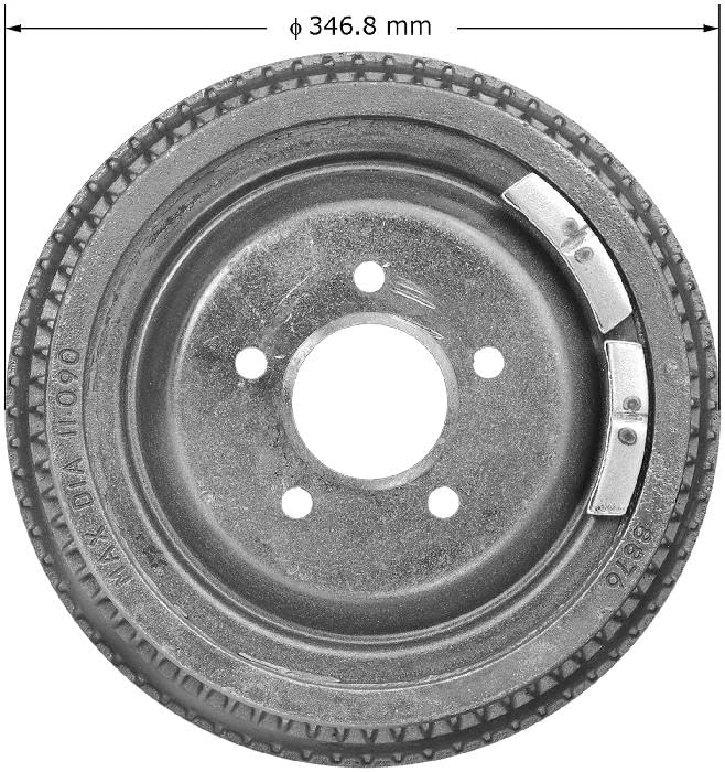Image of Bendix Premium PDR0345 Rear Brake Drum compatible with Ford Elite 1976, LTD II 1979-1977, Ranchero 1979-1976, Thunderbird 1979-1977, Torino 1976, Mercury Cougar 1979-1976