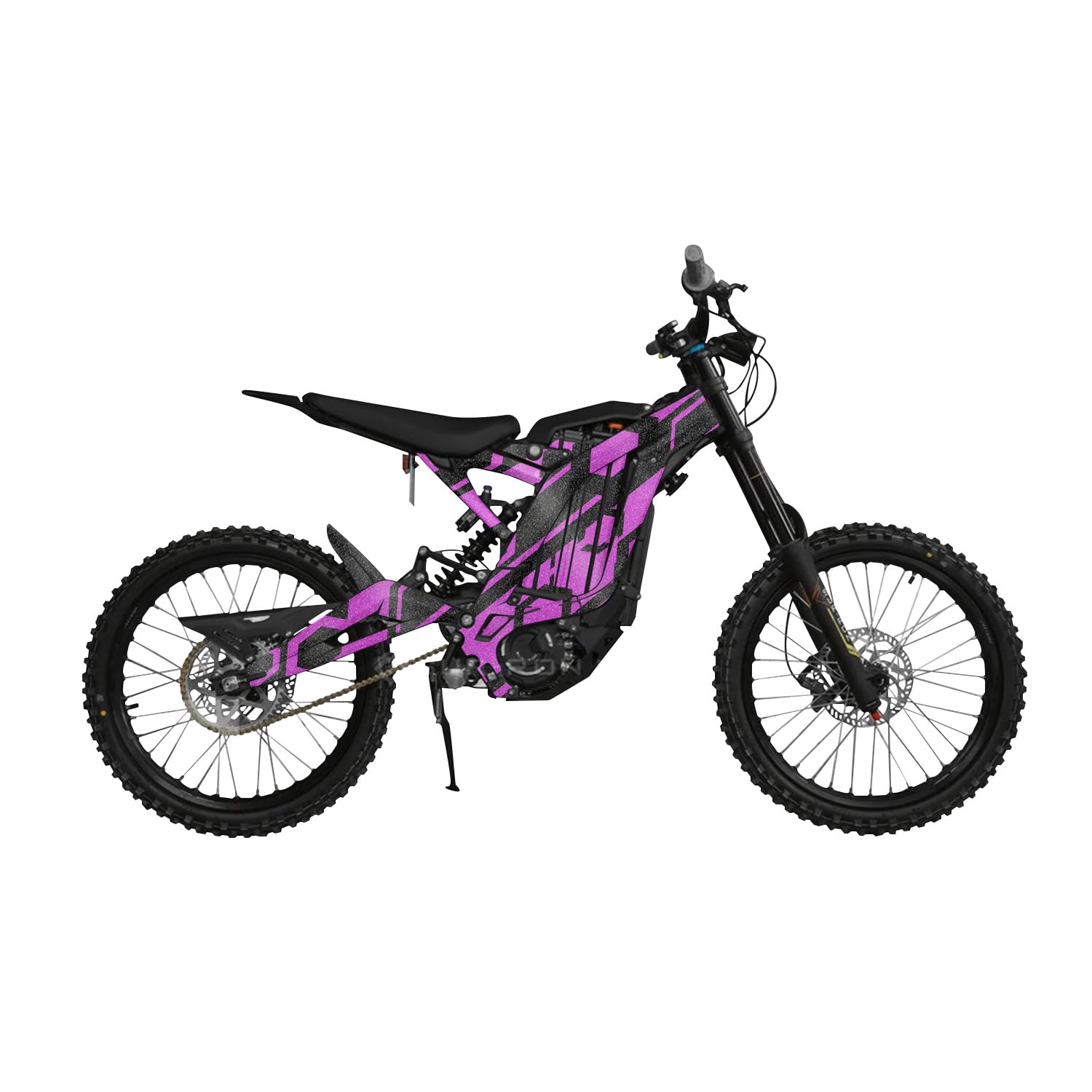 Glossy Glitter Surron Light Bee Graphics Kit Wrap - Magenta Hex Parts - Sur-Ron Skin - Premium 3M Vinyl Protective Wrap Decal Cover - Easy to Apply | Crafted in The USA by MightySkins