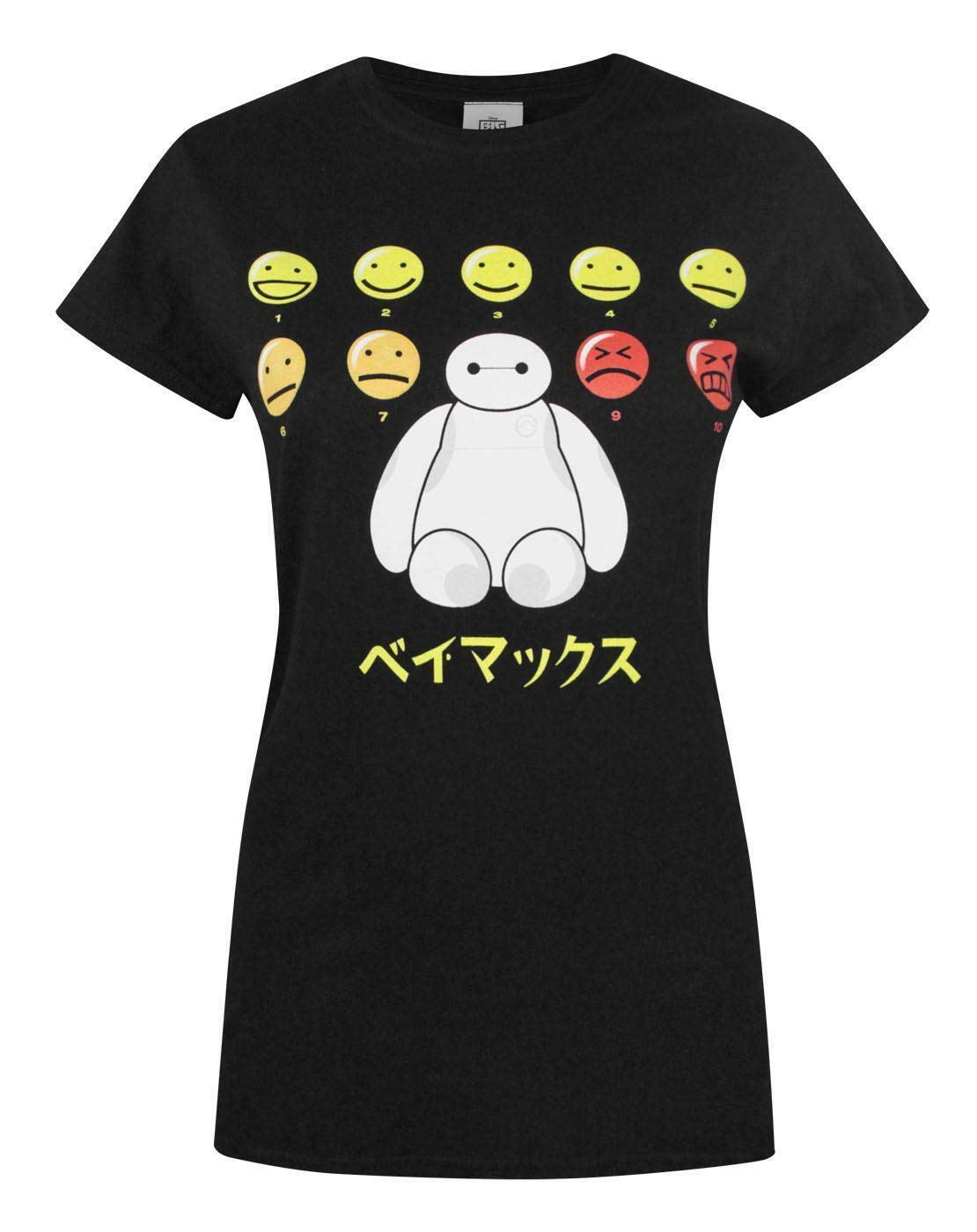 Official Big Hero 6 Baymax Pain Scale Women's T-Shirt (S) Apparel