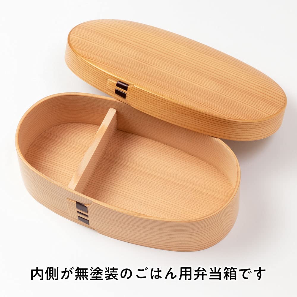 老舗 栗久/大館まげわっぱ 木製 小判型弁当箱 レディース gaako 曲げ