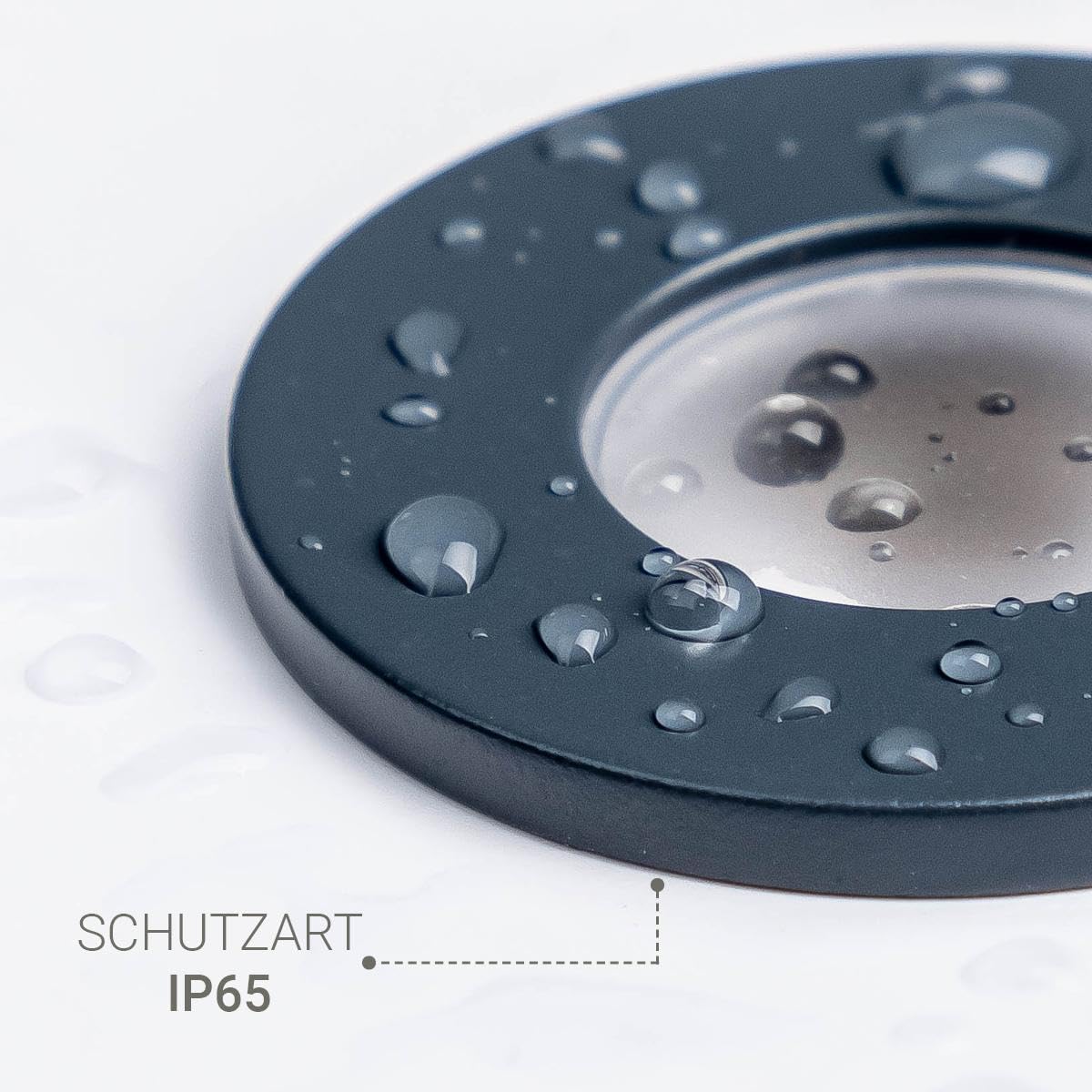 3W Mini LED Spots CCT Farbwechsel Warm-Neutral-Kalt-Weiß , Farbtemperatur einstellbar + Dimmbar über Funk & Wifi, smarthome Einbaustrahler IP65 Schutz für Innen- und Außen (Anthrazit, 8x Minispot)