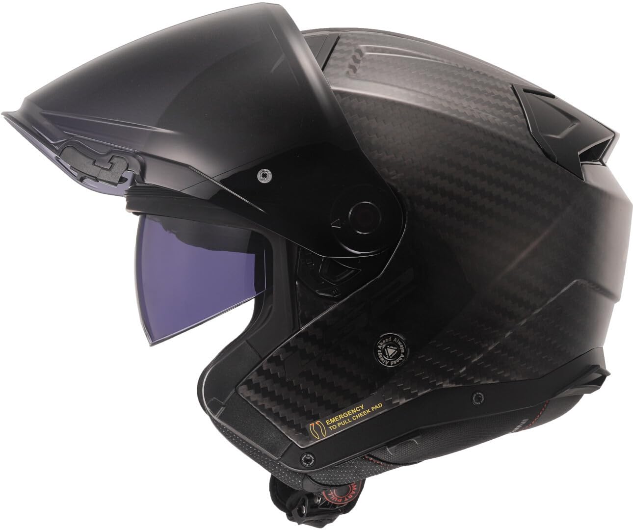 LS2, Casco Moto Jet INFINITY II CARBON Gloss Carbon, M | Uso moto