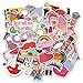 Produktbild BLOUR 50PCS Mädchen Make-up Aufkleber Pack Pink Anime Stiker für Laptop Kühlschrank Telefon Skateboard Koffer Aufkleber