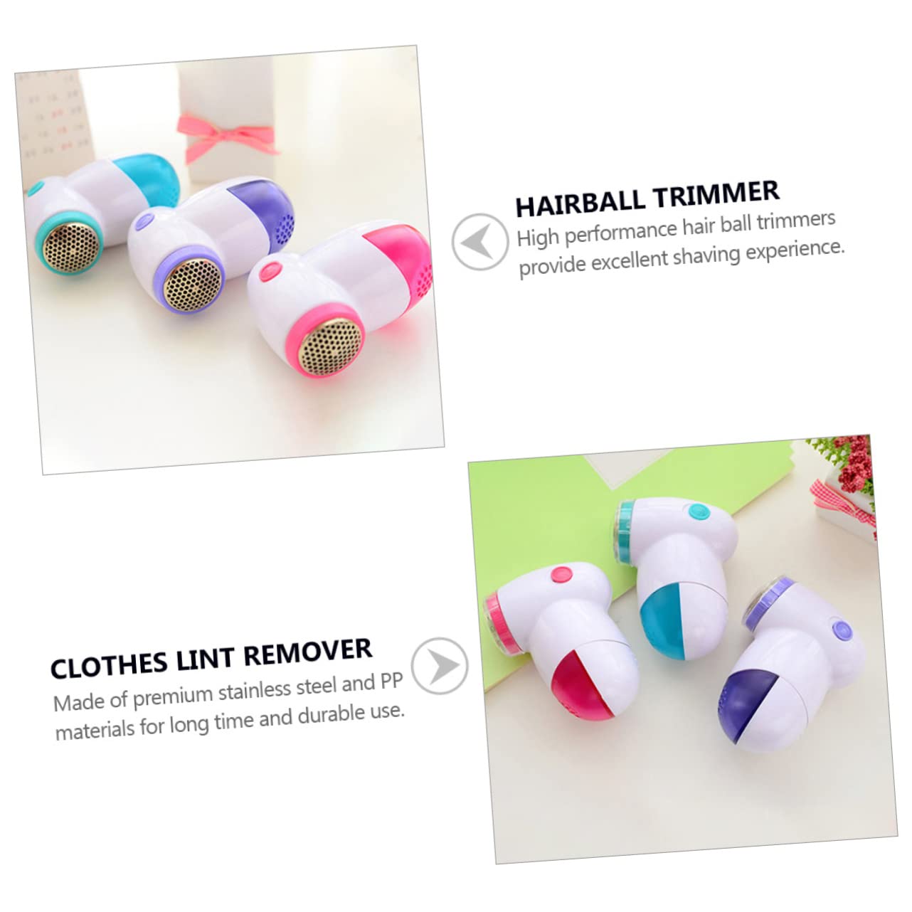 COLLBATH Rasoio Per Tessuti Soffici Rimuove Pelucchi Mini Tagliacapelli Sicuri Per Vestiti Resistenti E Pratici Per Uso Domestico