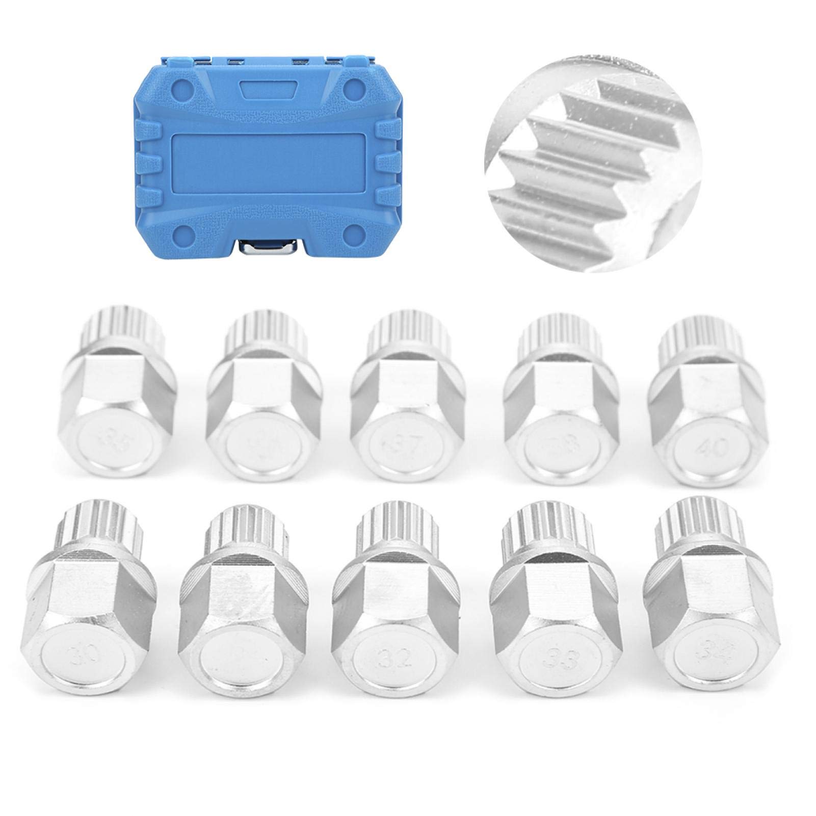 Set di chiavi a bussola per dadi della ruota, 10 pezzi Kit antifurto per l'installazione del kit di rimozione del dado dell'aletta di bloccaggio della ruota