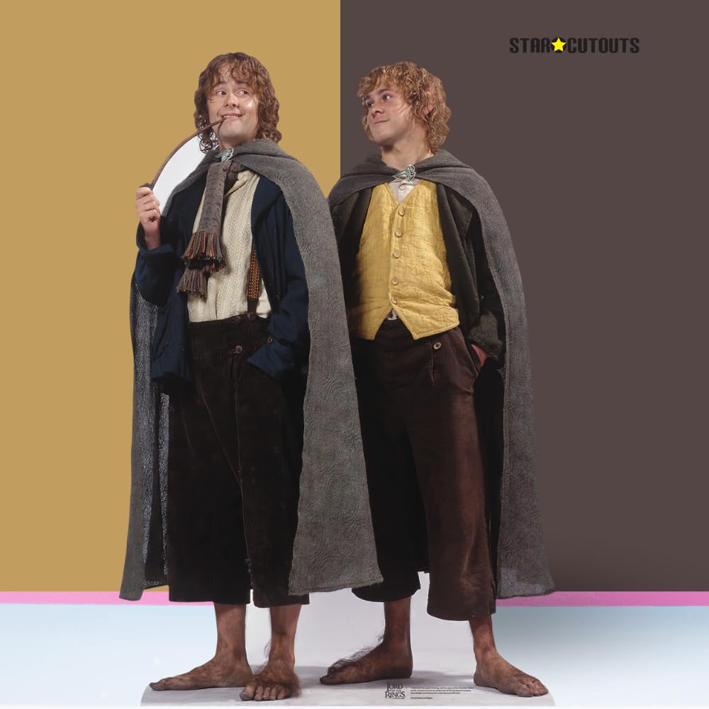 Star Cutouts SC4202 Merry and Pippin Double Lord of The Rings Silhouette en Carton Grandeur Nature avec Mini