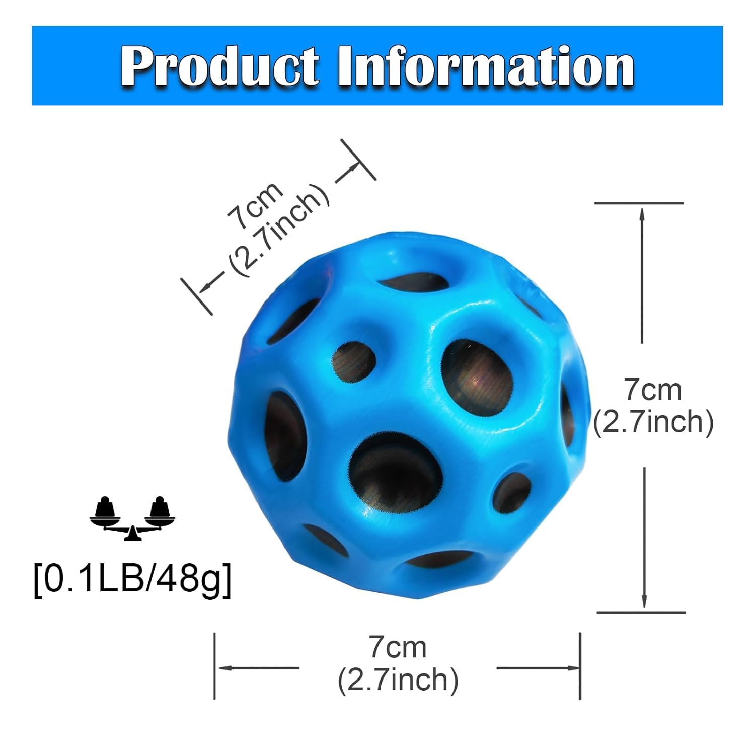 TAPANIYA ENTERPRISE Perforated Rubber Balls, Multicolor, 6 Pack, Textured Grip, Outdoor Play Toys 1